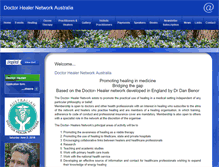 Tablet Screenshot of doctorhealernetworkaustralia.com